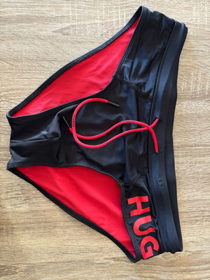 Hugo Boss swimwear new, size M, black and red