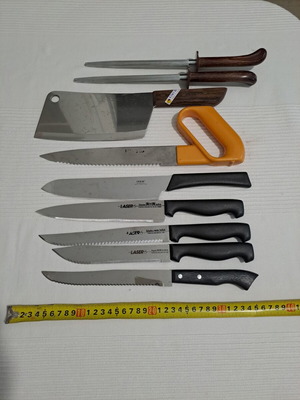 Stainless steel cutting knife set new, 10 pieces