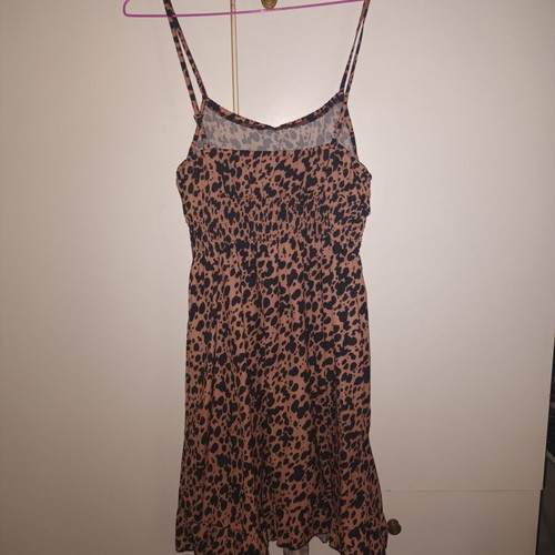 Dress brown with adjustable straps like new, size S