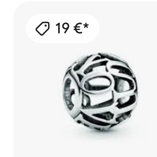 Pandora charm 'I love you' silver