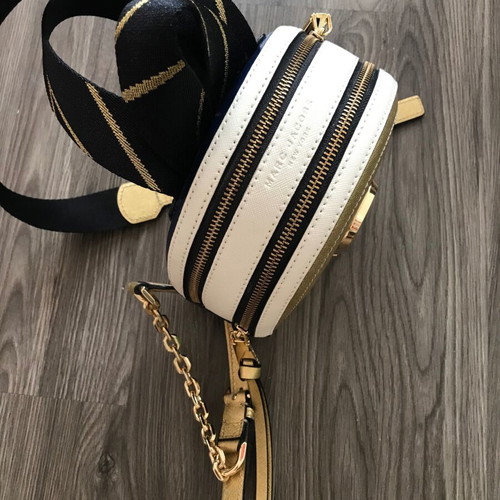 Marc Jacobs backpack new, gold and white, 20x17 cm