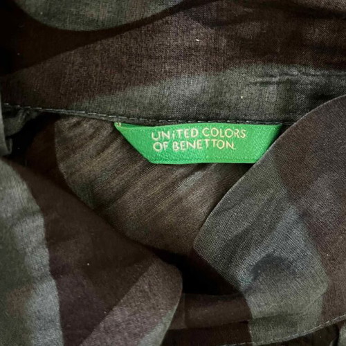 Benetton shirt used, size M, black and green