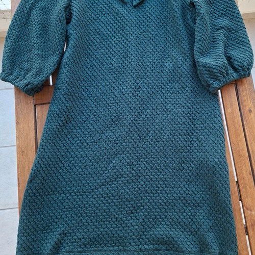 ALE dress with collar, green, medium size