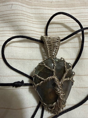 Necklace with handmade pendant like new