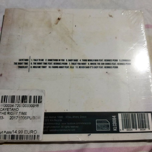 Cayetano The Right Time CD new, electronic pop