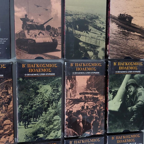 World War II VHS documentary set like new, 19 tapes, 15 sealed