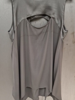 Attrativo μπλούζα αέρινη και ασύμμετρη, σαν καινούργιο, μαύρο