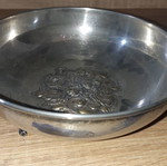 Silver-plated serving dish used 14cm