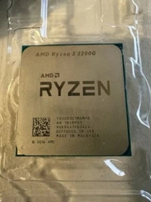Ryzen 3 2200G processor like new, no cooler or box