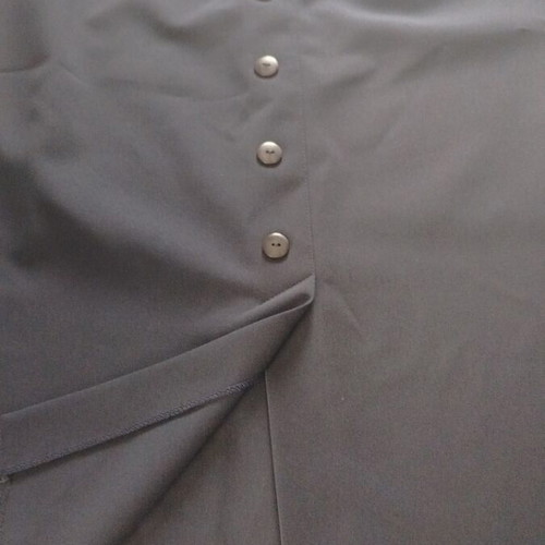 Women's skirt new, dark blue with zipper and front and back slit