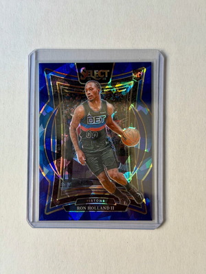2024-25 Panini Select Concourse Ron Holland II Blue Cracked Ice Prizm card new