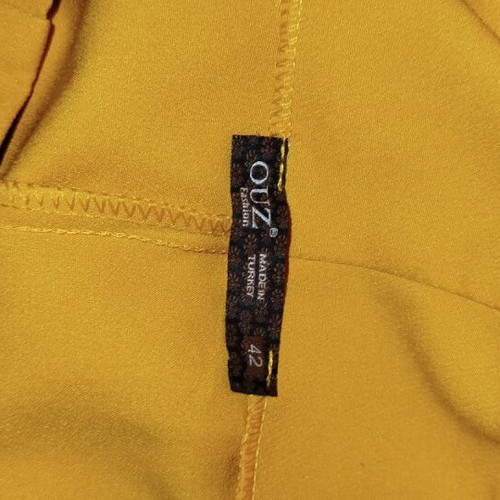 Women's pants new, yellow, size XL