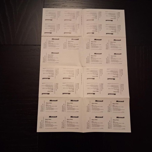 Microsoft stickers for 3.5'' floppy disks like new, set of 31