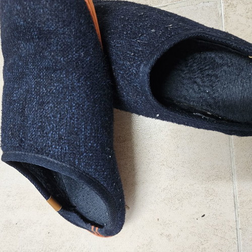 Marks & Spencer men's slippers used, size 44, blue, anatomical sole