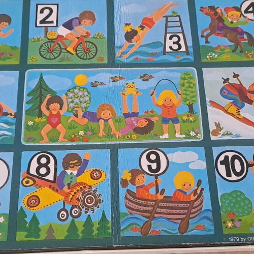 Children's educational puzzle game in very good condition