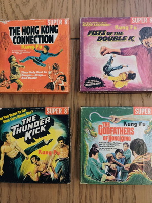 Super 8 Kung Fu films like new, collectible, set of 4