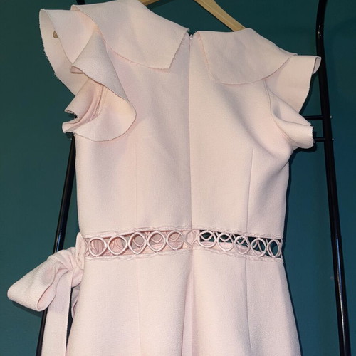 Midi dress pink with ruffles True Decadence new, size M