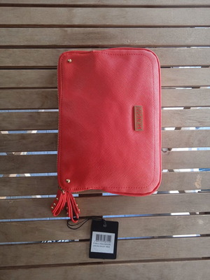 Triton bag and red shoulder bag with gold details, new