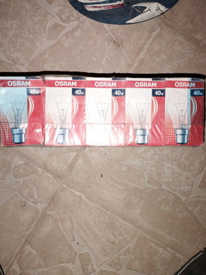 Osram light bulbs new, pack of 10, sealed