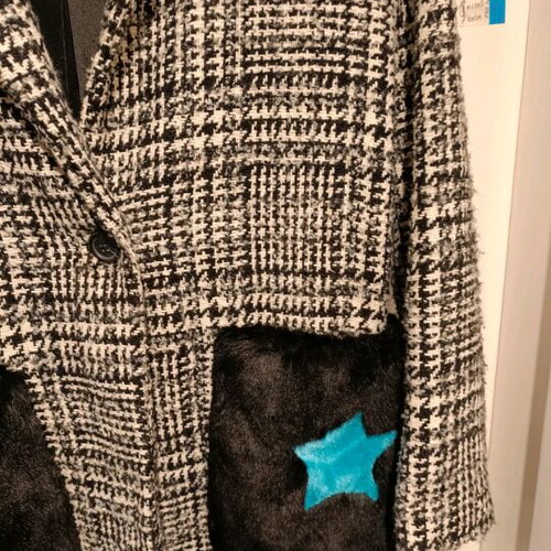 Front Street 8 coat like new, gray