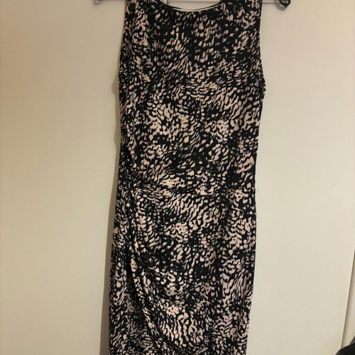 Fransa sleeveless dress like new, black and beige