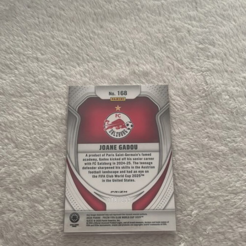 Prizm RC Panini Rookie Joane Gadou 18/299 like new