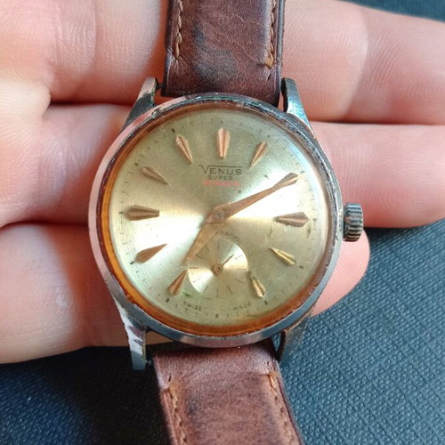 Venus mechanical wristwatch used, manual winding