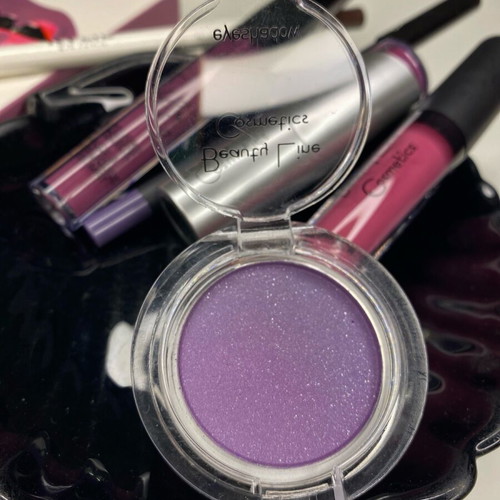 Purple Love new makeup products with lipstick, eyeshadow and eyebrow pencil