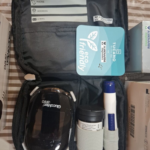 Menarini GlucoMen Areo Blood Glucose Meter like new with accessories