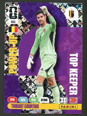 2026 Panini World Cup Adrenalyn XL #551 Courtois Power Up πακέτο σαν καινούργιο