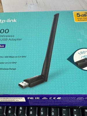 Запечатан, извън гаранция, закупен от Гърция TP-Link Archer T2U Plus Nano AC600 wifi адаптер