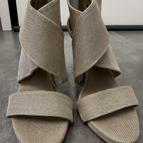 Zara silver sandals size 37 used, excellent condition