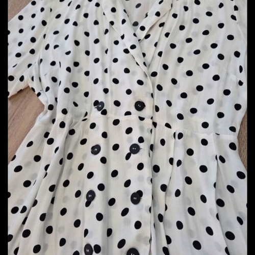New Look dress XL to XXXL, like new, black and white polka dot summer fabric