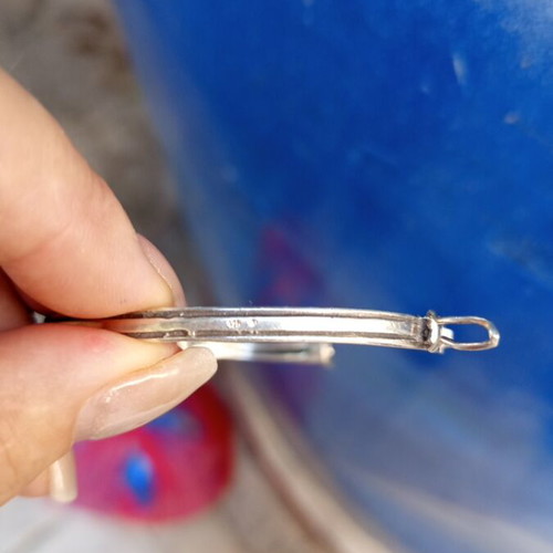 Silver bracelet with amber, unique design