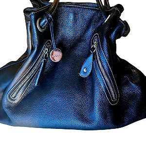 Furla Leather Handbag | Vintage | XL