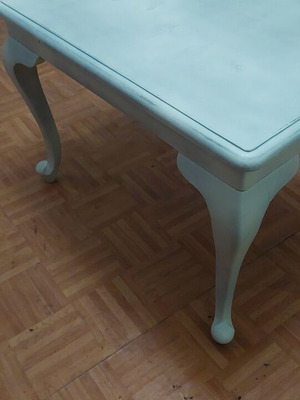 Coffee table used, processed with chalk paint
