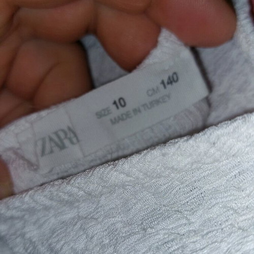 Zara white jumpsuit used size 10 for girls