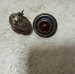 Silver earrings with antique pin like new