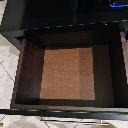 Wenge TV stand used with 3 drawers