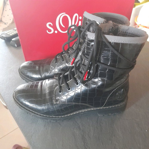 S.Oliver boots used, size 37, black