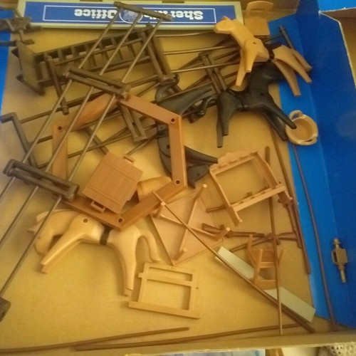 Playmobil sheriff's office used with missing parts