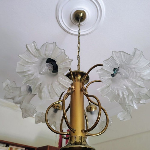 Vintage Brass Chandelier 6-light | Aristocratic Design | Custom Order