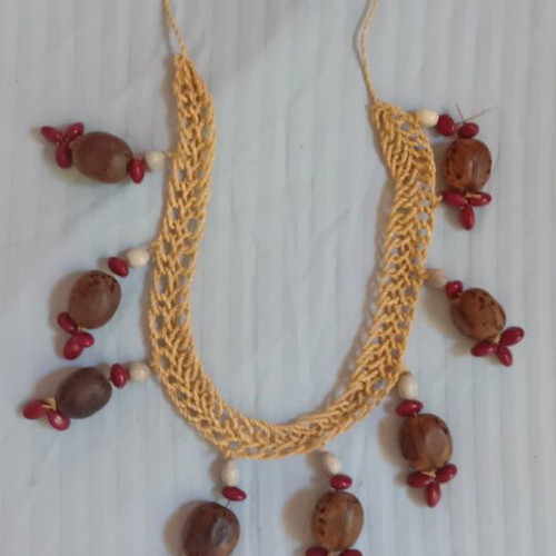 Authentic Indigenous Colombian Necklace like new, natural seeds