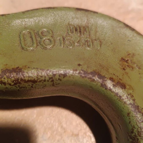 Heavy-duty 8-ton pulley block used, for ropes and wire ropes