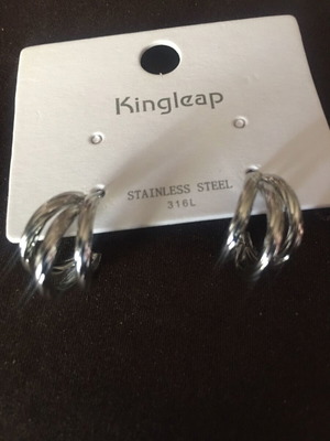 Kingleap stainless steel earrings