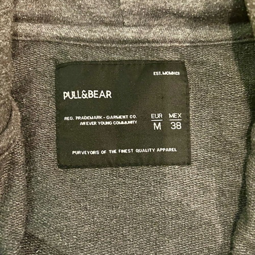 Pull & Bear dark gray hoodie jacket Medium like new