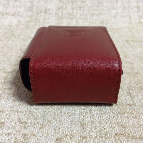 Leather luxury case for cigarette pack new, handmade brown vintage with box