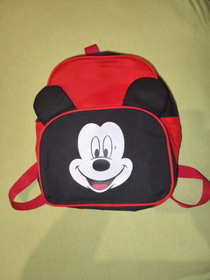 Τσάντα πλάτης νηπιαγωγείου κόκκινη Mickey μεταχειρισμένη, άριστη κατάσταση