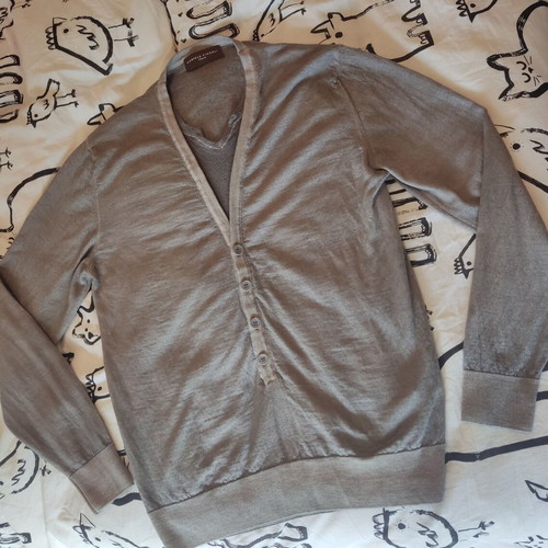 Daniele Fiesoli 100% extrafine merino sweater like new, brown