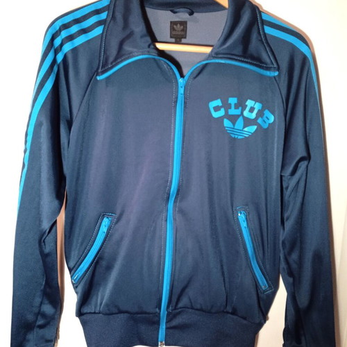 Adidas sports jacket blue small